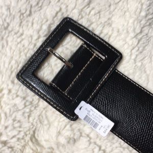 🔴 White House Black Market WHBM Black Belt Size L